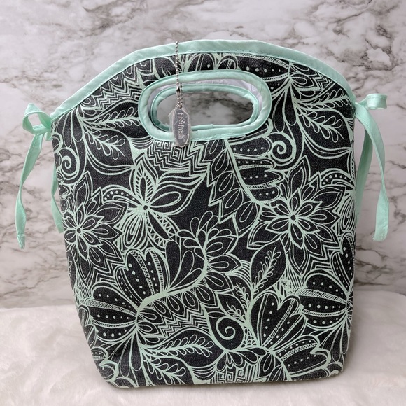🌷HOST PICK!🌷🌸Fit & Fresh Mint Green Paisley Insulated Lunch Bag🌸 - Picture 7 of 8